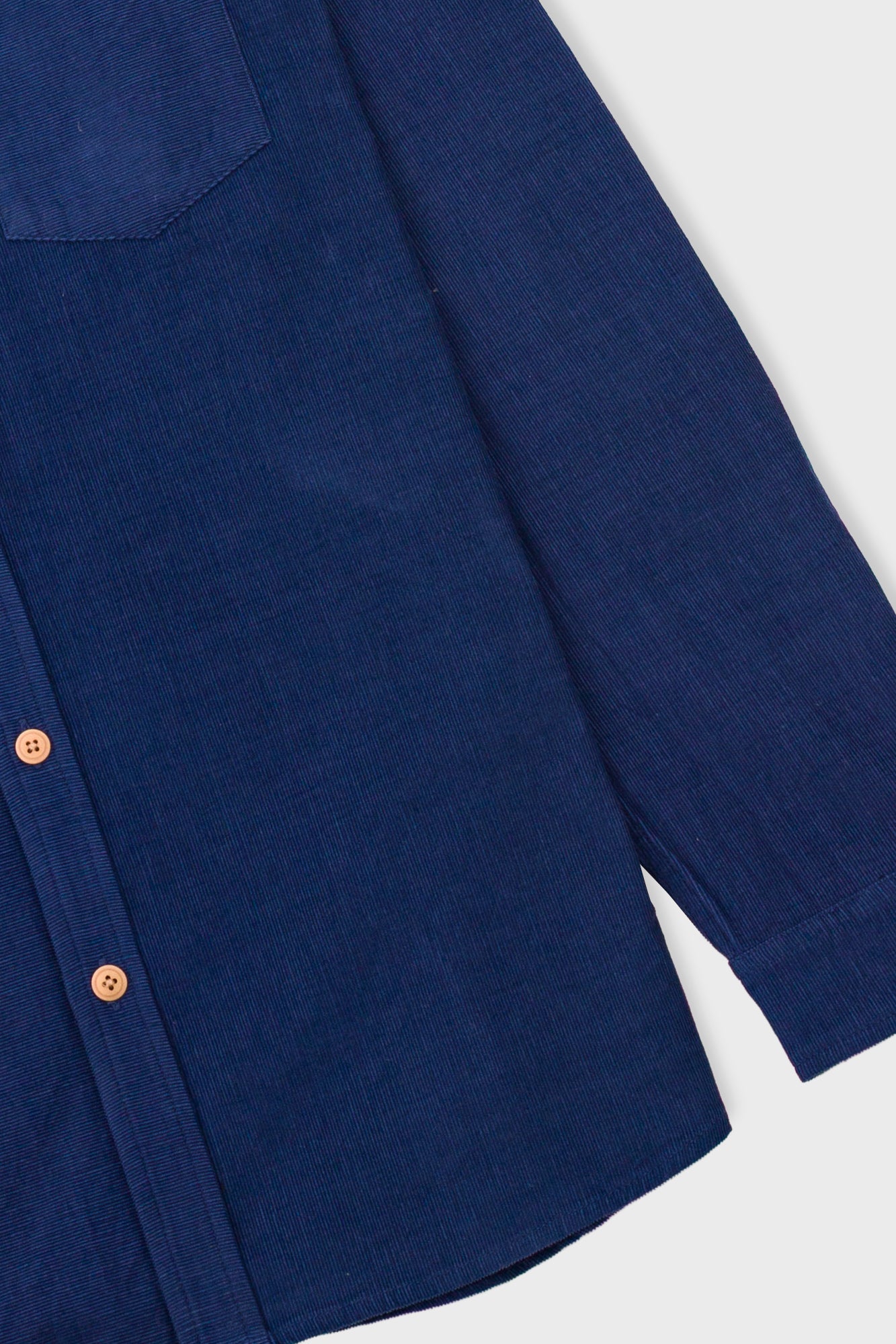 Folk Direction Babycord Shirt - Washed Ink