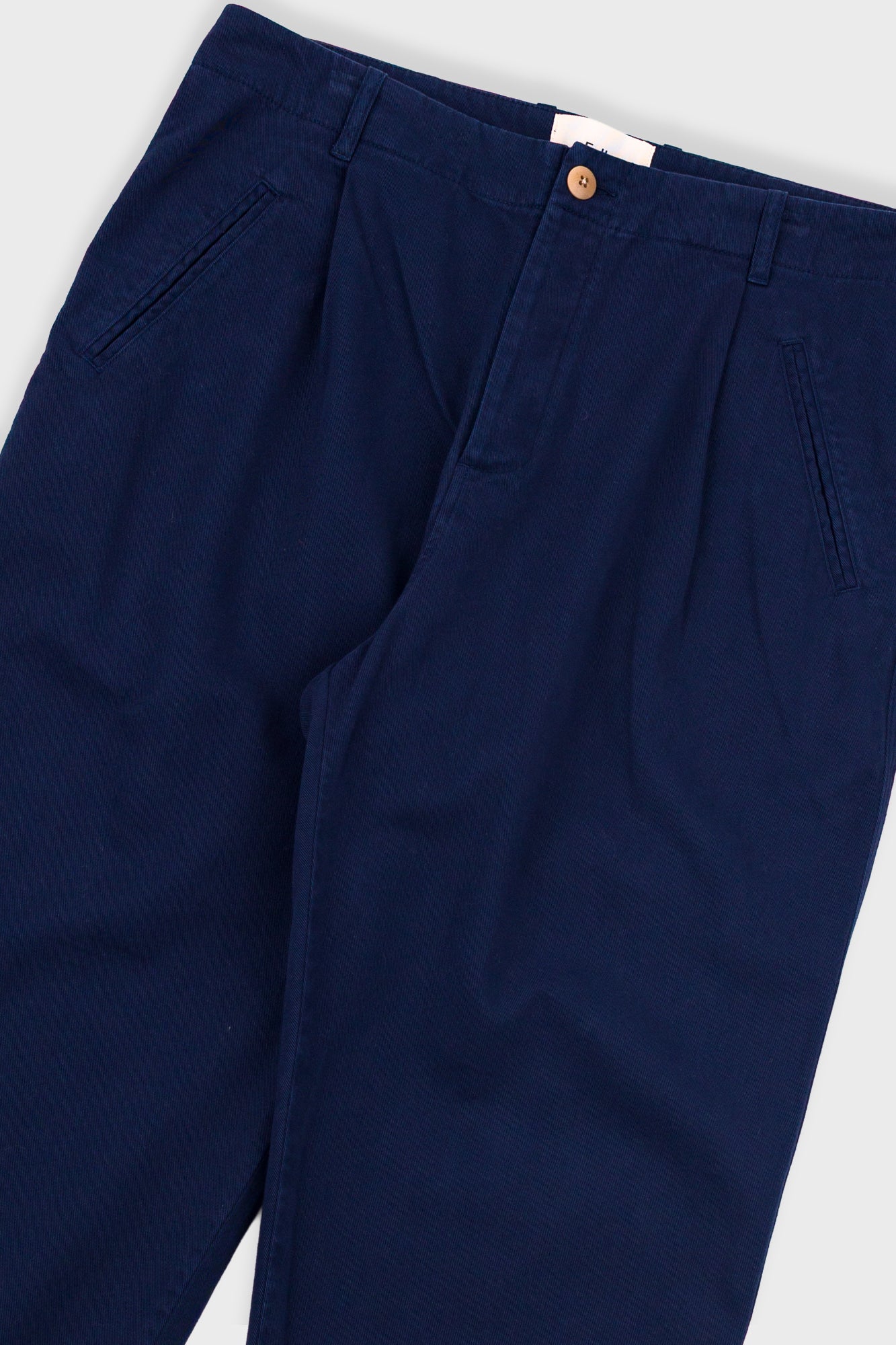 Folk Assembly Pant Deep Navy Brushed Twill