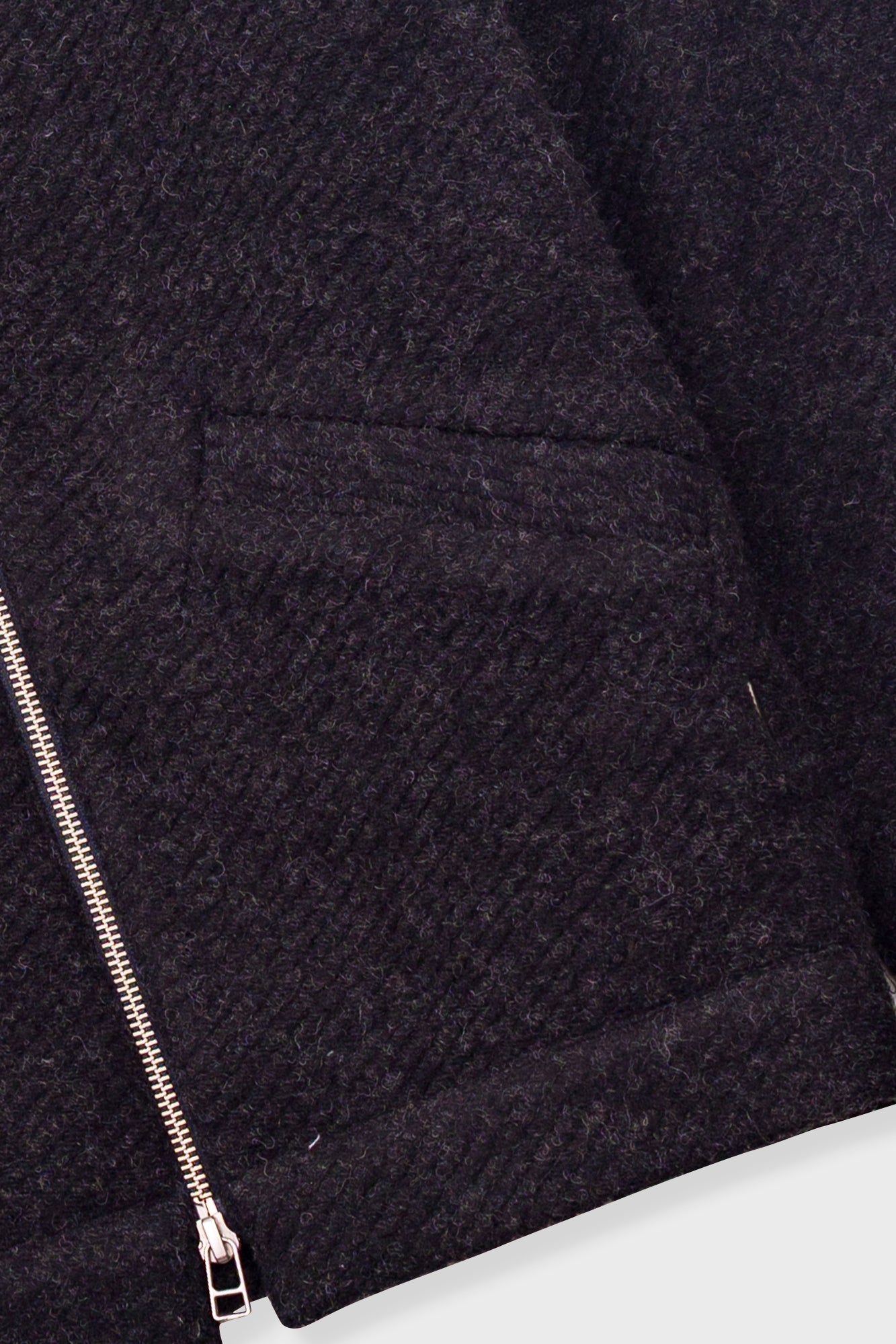 Folk Signal Blouson - Charcoal Wool Twill