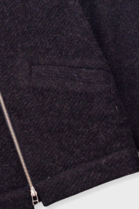 Folk Signal Blouson - Charcoal Wool Twill