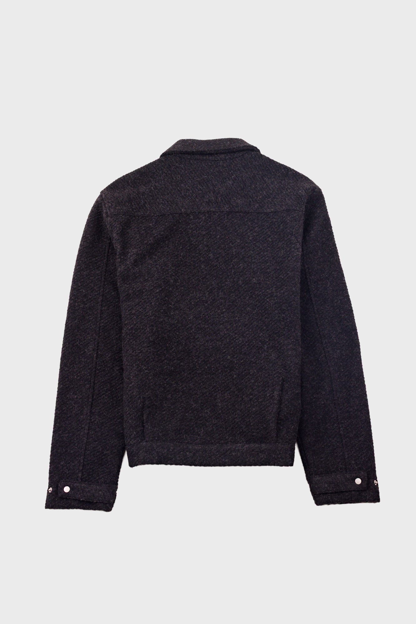 Folk Signal Blouson - Charcoal Wool Twill