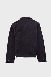 Folk Signal Blouson - Charcoal Wool Twill