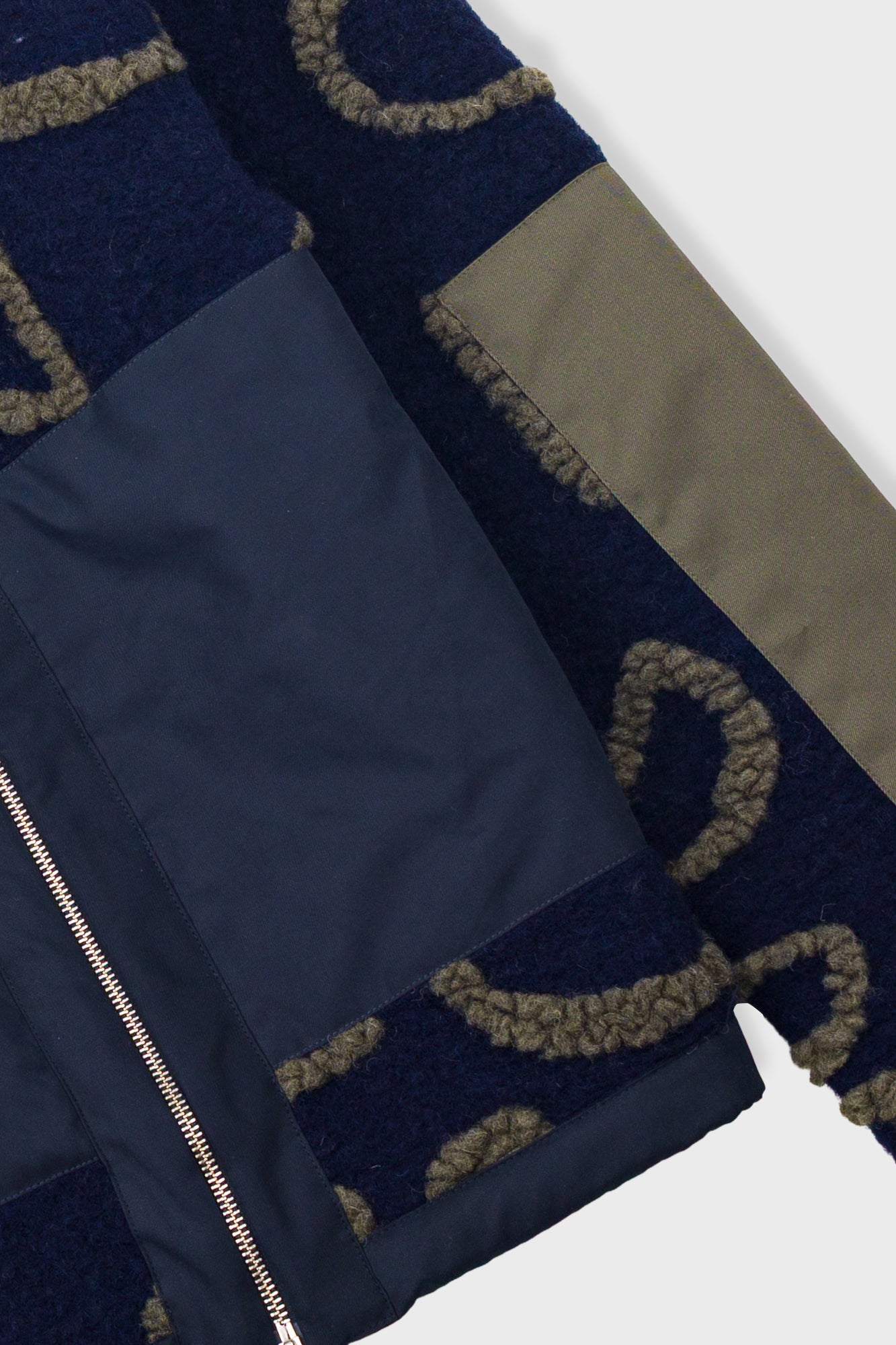 Folk Signal Fleece - Navy Circle Jacquard