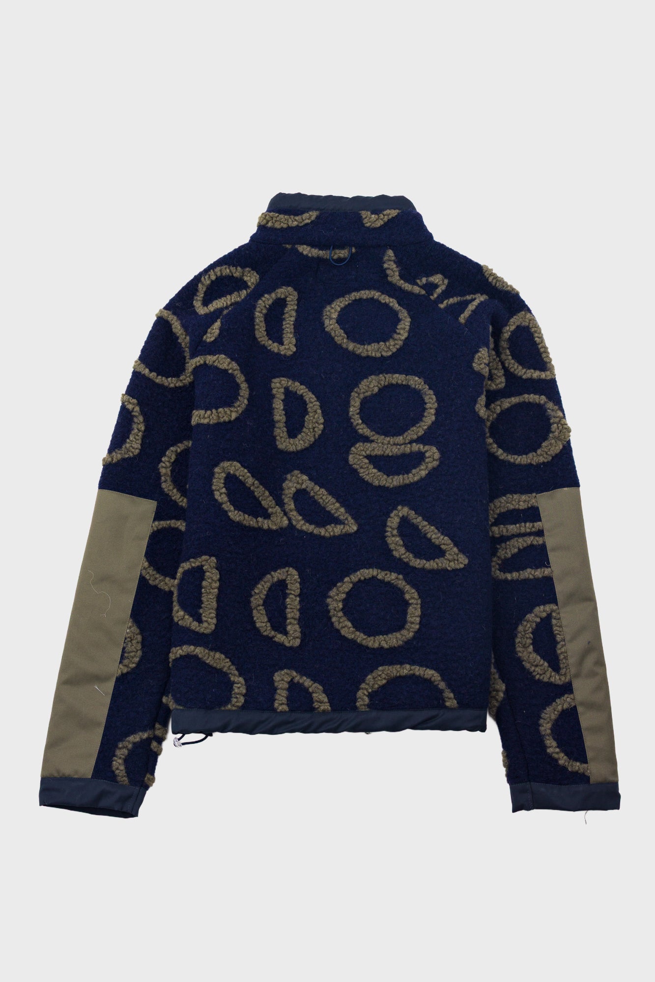 Folk Signal Fleece - Navy Circle Jacquard