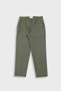 Folk Signal Pant Dark Olive Slub