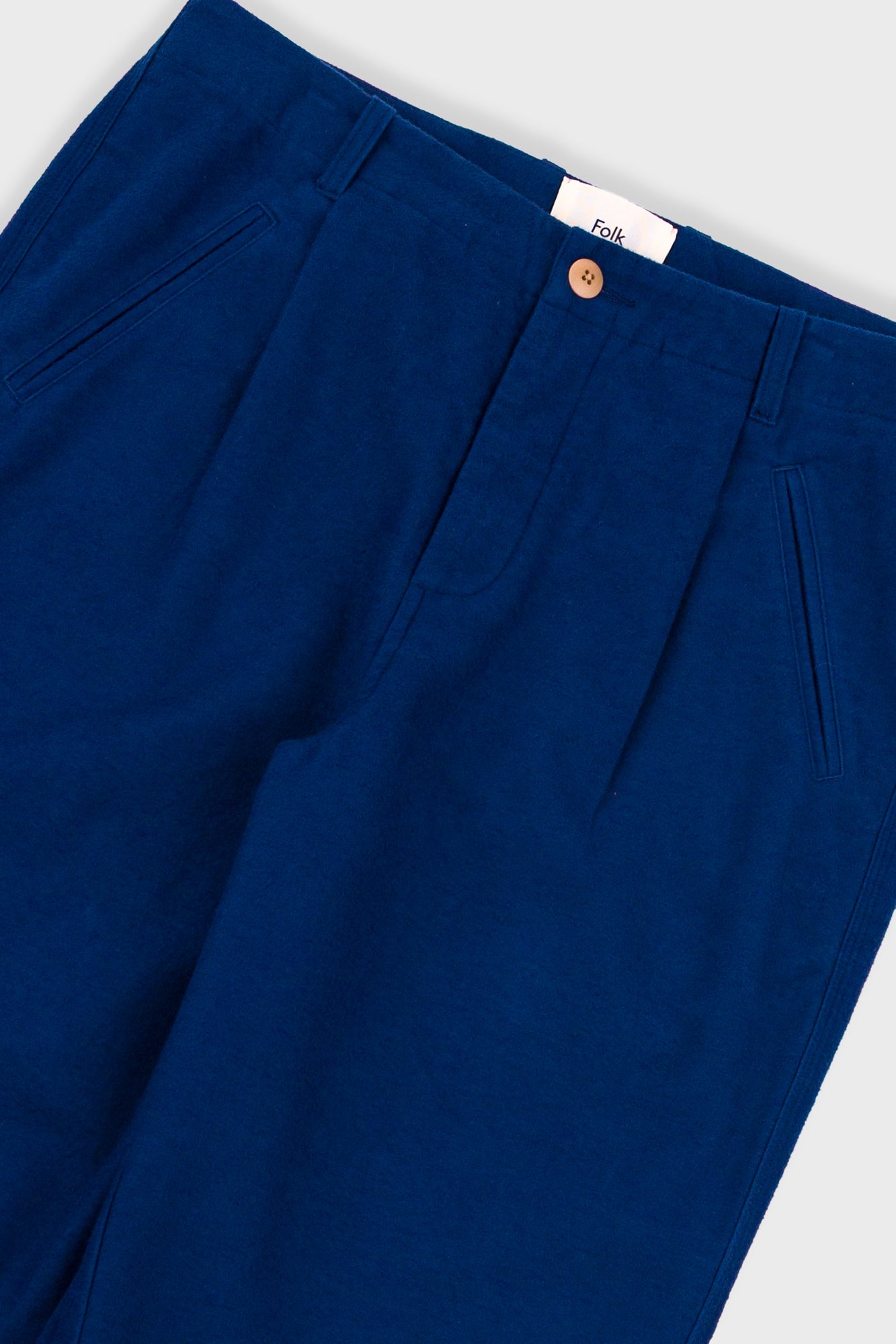 Folk Assembly Pant Deep Navy Brushed Twill