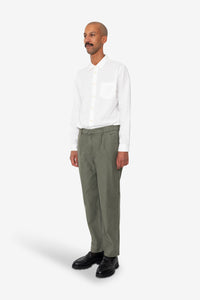 Folk Signal Pant Dark Olive Slub