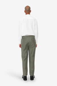 Folk Signal Pant Dark Olive Slub