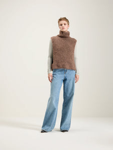 Bellerose Darren Knitted Vest in Ebony