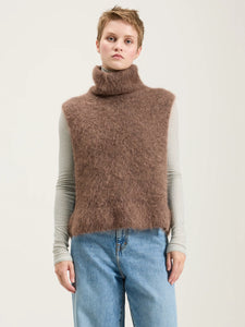 Bellerose Darren Knitted Vest in Ebony