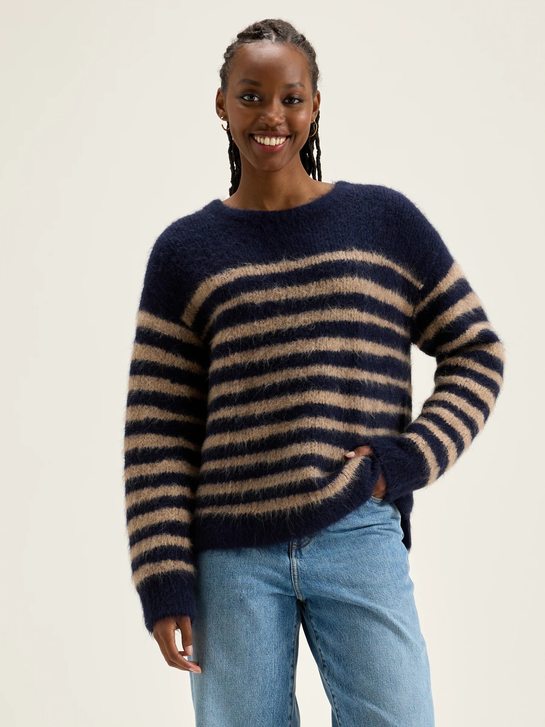 Bellerose Decat crew neck sweater navy Curate