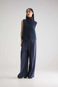 Bellerose Daren Knitted Vest in Navy