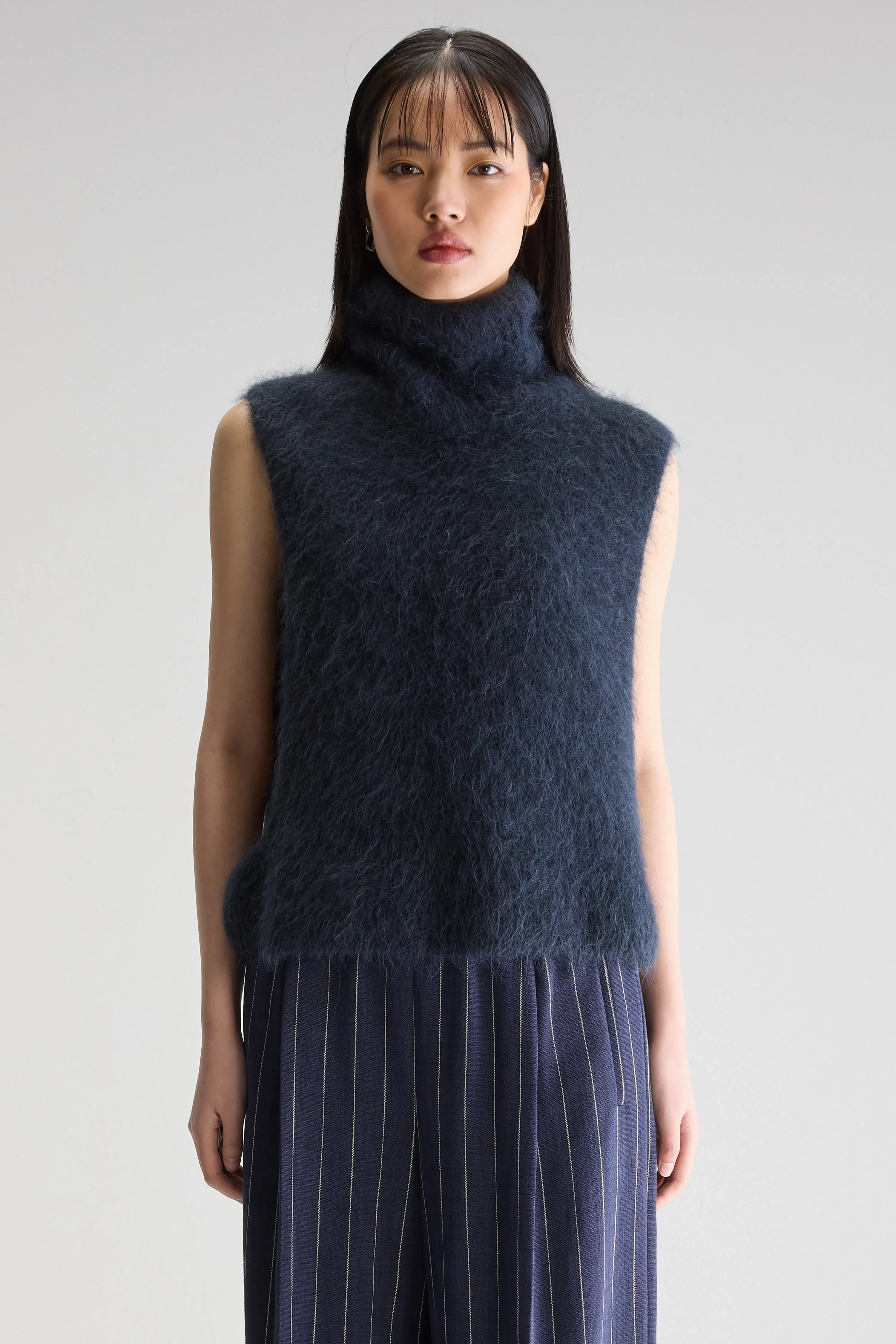 Bellerose Daren Knitted Vest in Navy