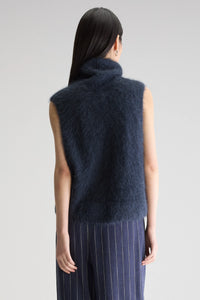 Bellerose Daren Knitted Vest in Navy