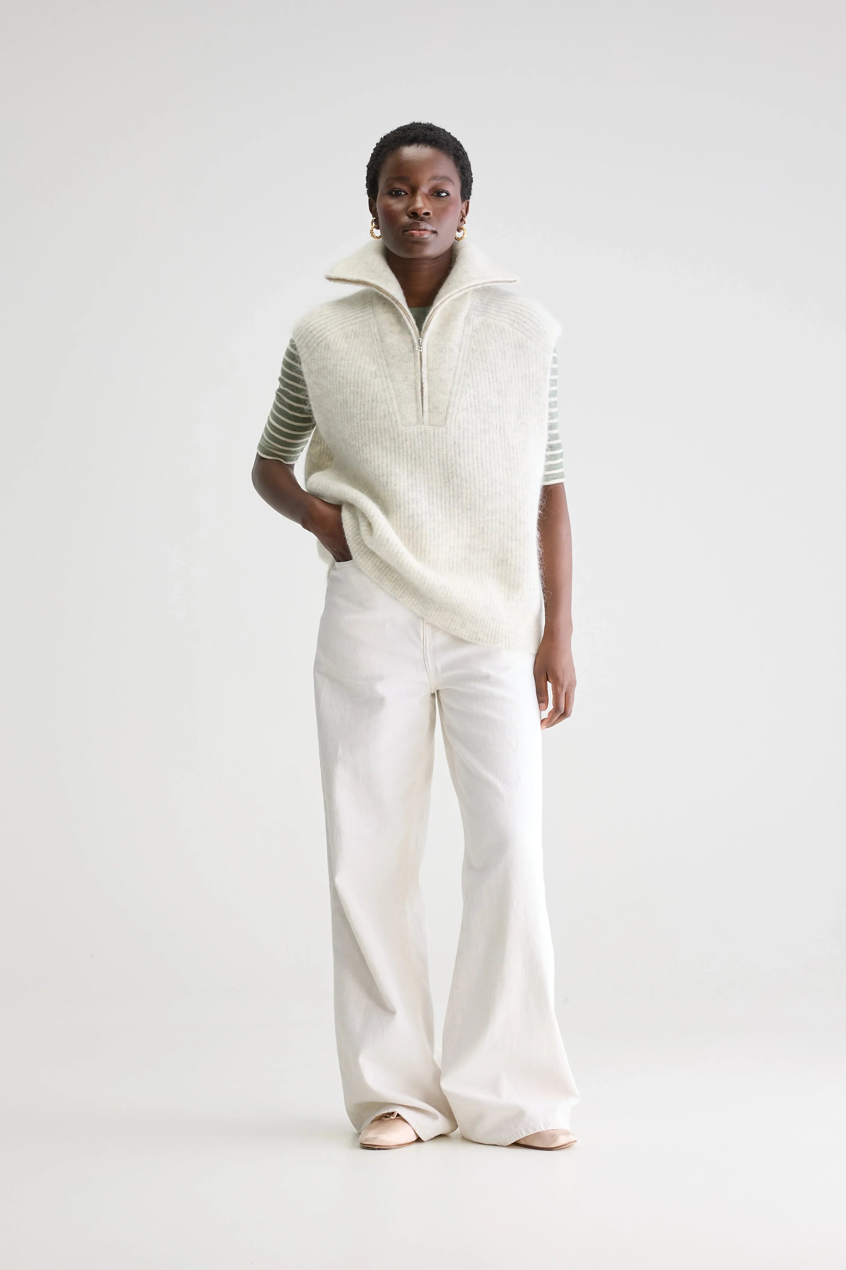 Bellerose Aurun Beige Oversized Tank Top