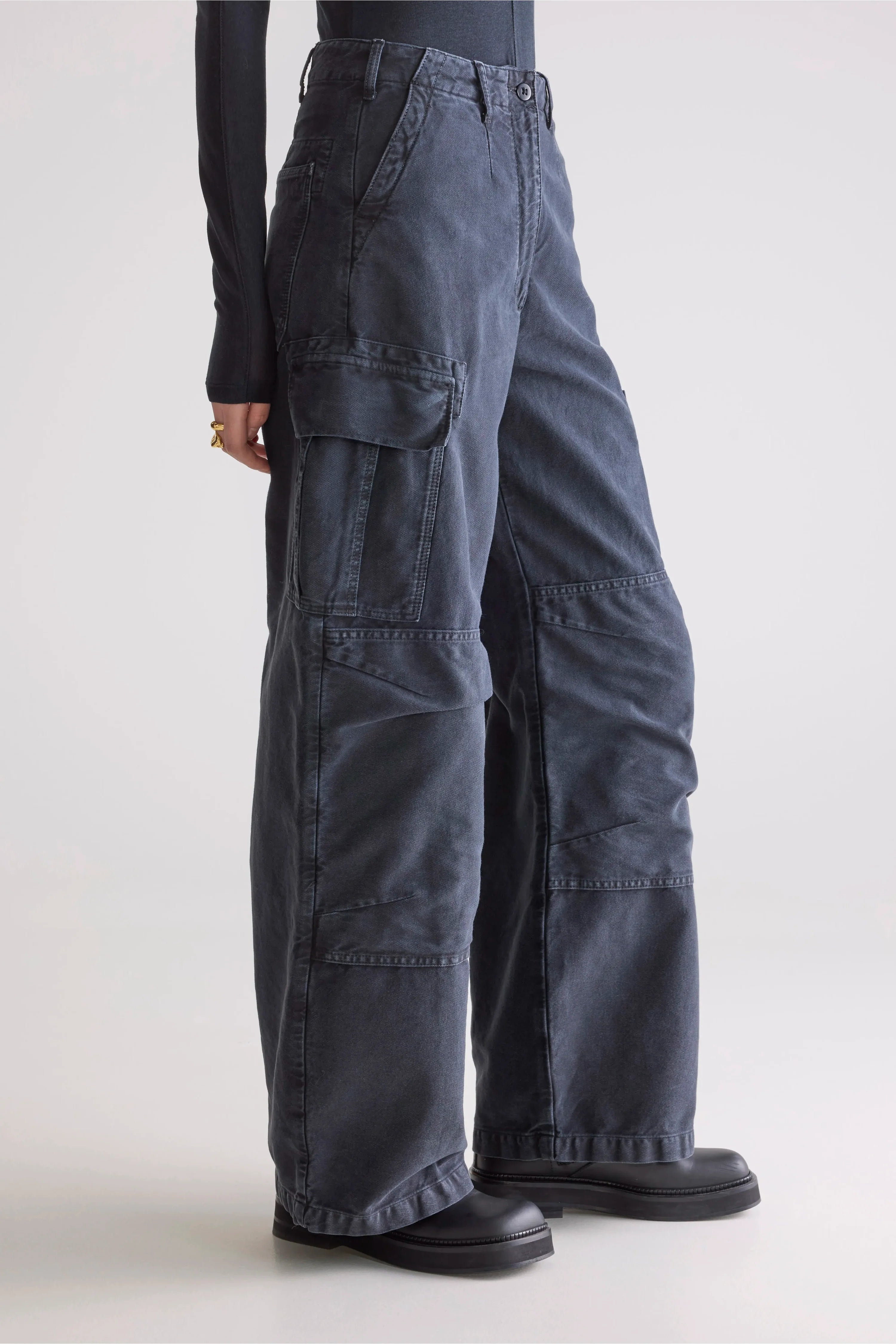 Bellerose Pozz Relaxed Pants Charcoal