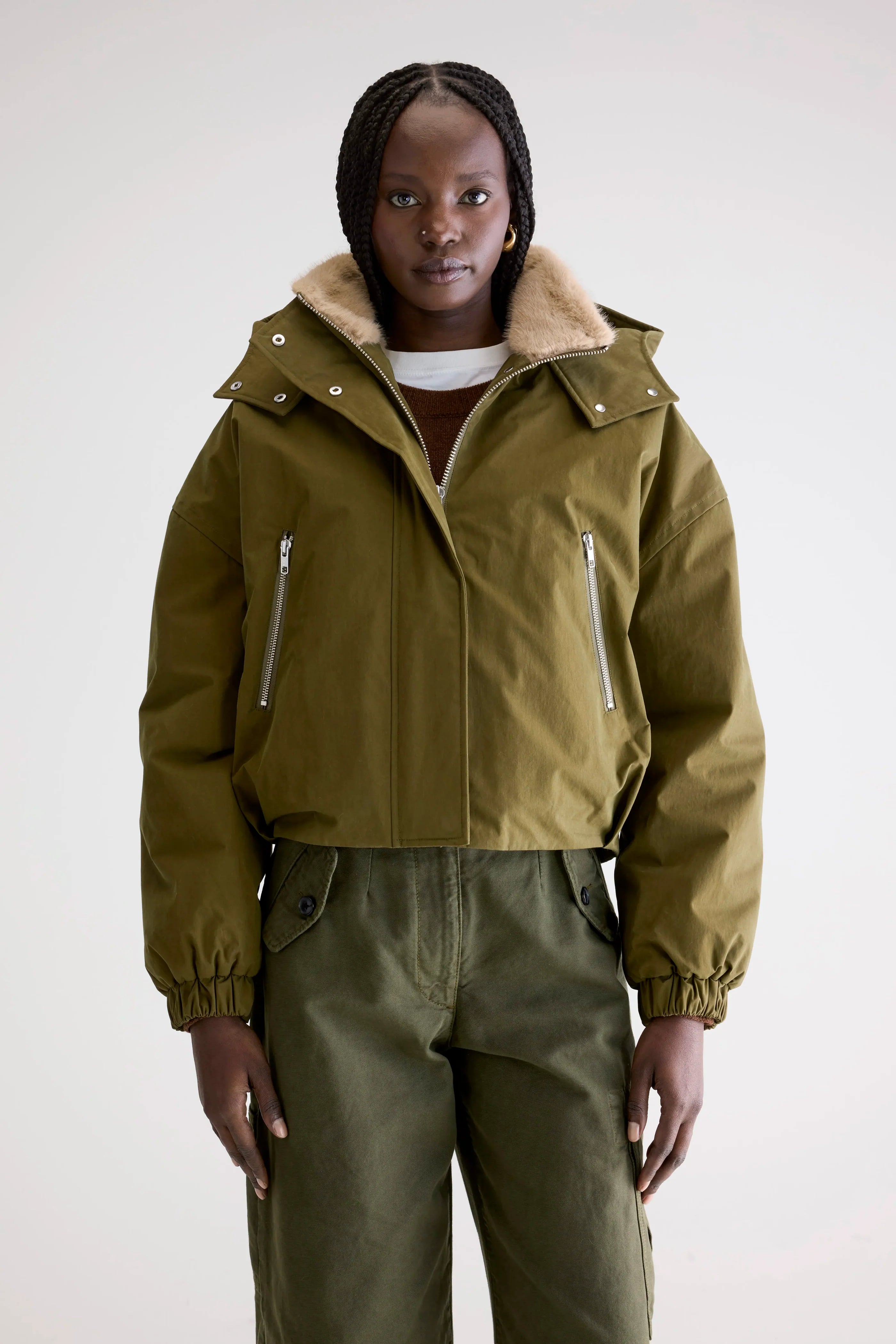 Bellerose Herna Bomber Jacket Military