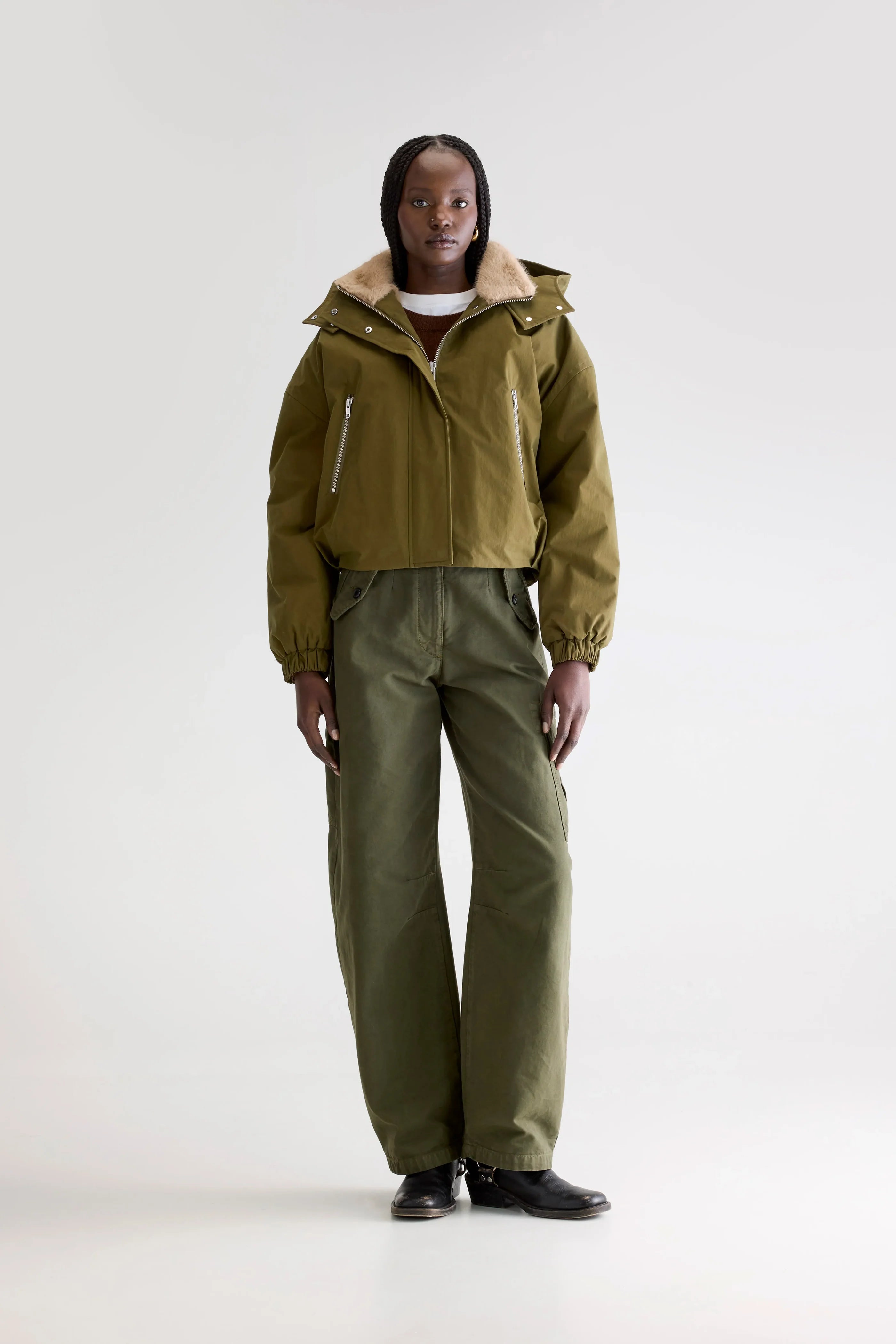 Bellerose Herna Bomber Jacket Military