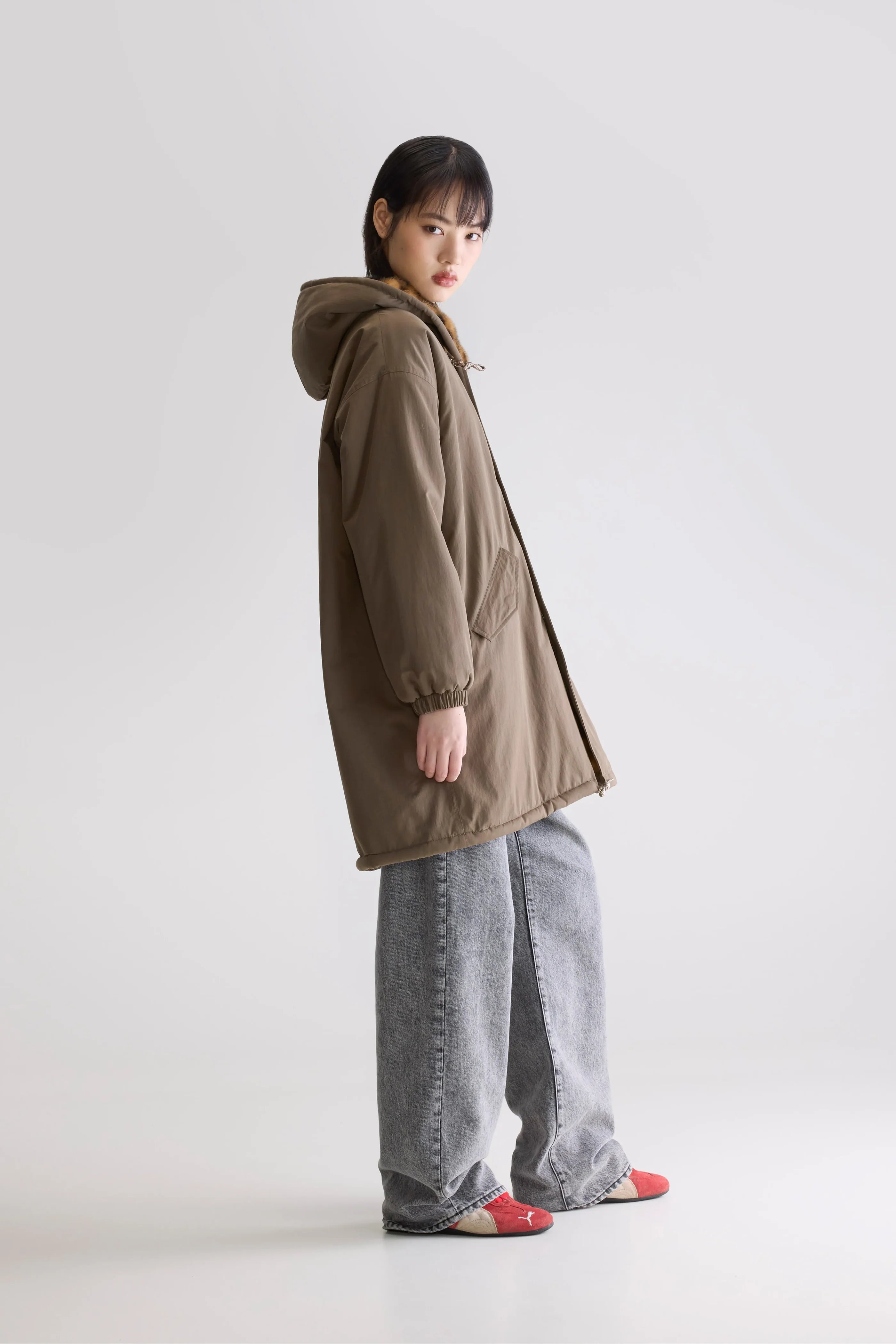 Bellerose Laos Parka Coat Sage