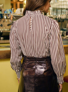 Petite Mendigote Blouse Tonia Stripes