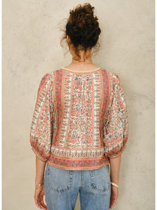 M.A.B.E Cass Print Jacket Coral