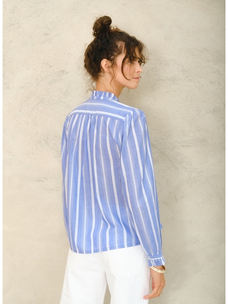 M.A.B.E Chrissie Top Blue Stripe