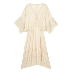 Faune Dahlia Dress Oyster