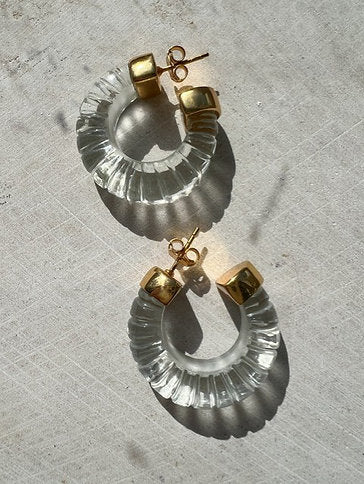 Shyla Esme Earrings Clear