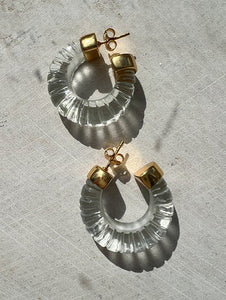 Shyla Esme Earrings Clear