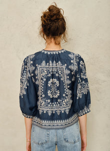 M.A.B.E Eden Jacket Indigo