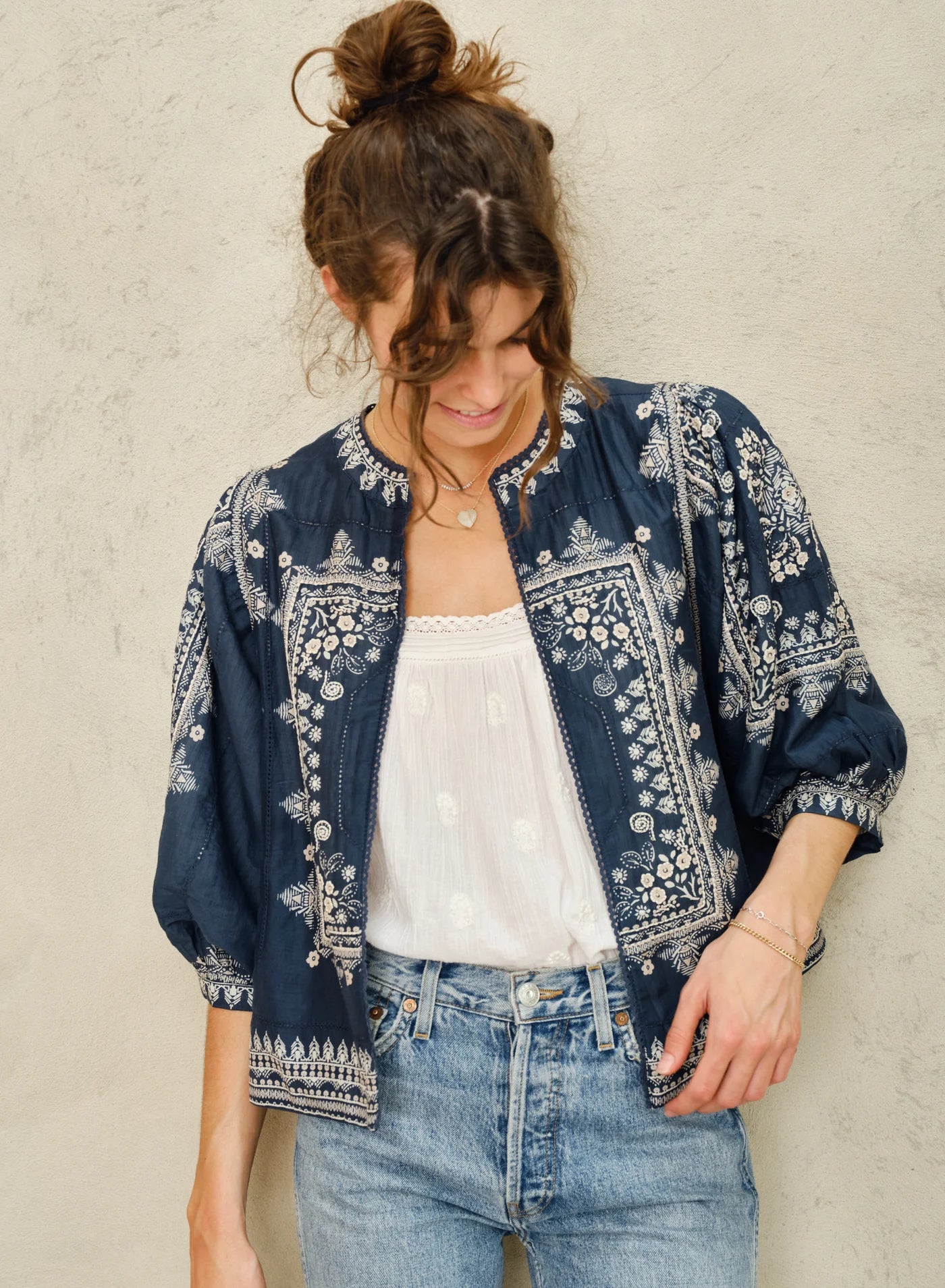 M.A.B.E Eden Jacket Indigo