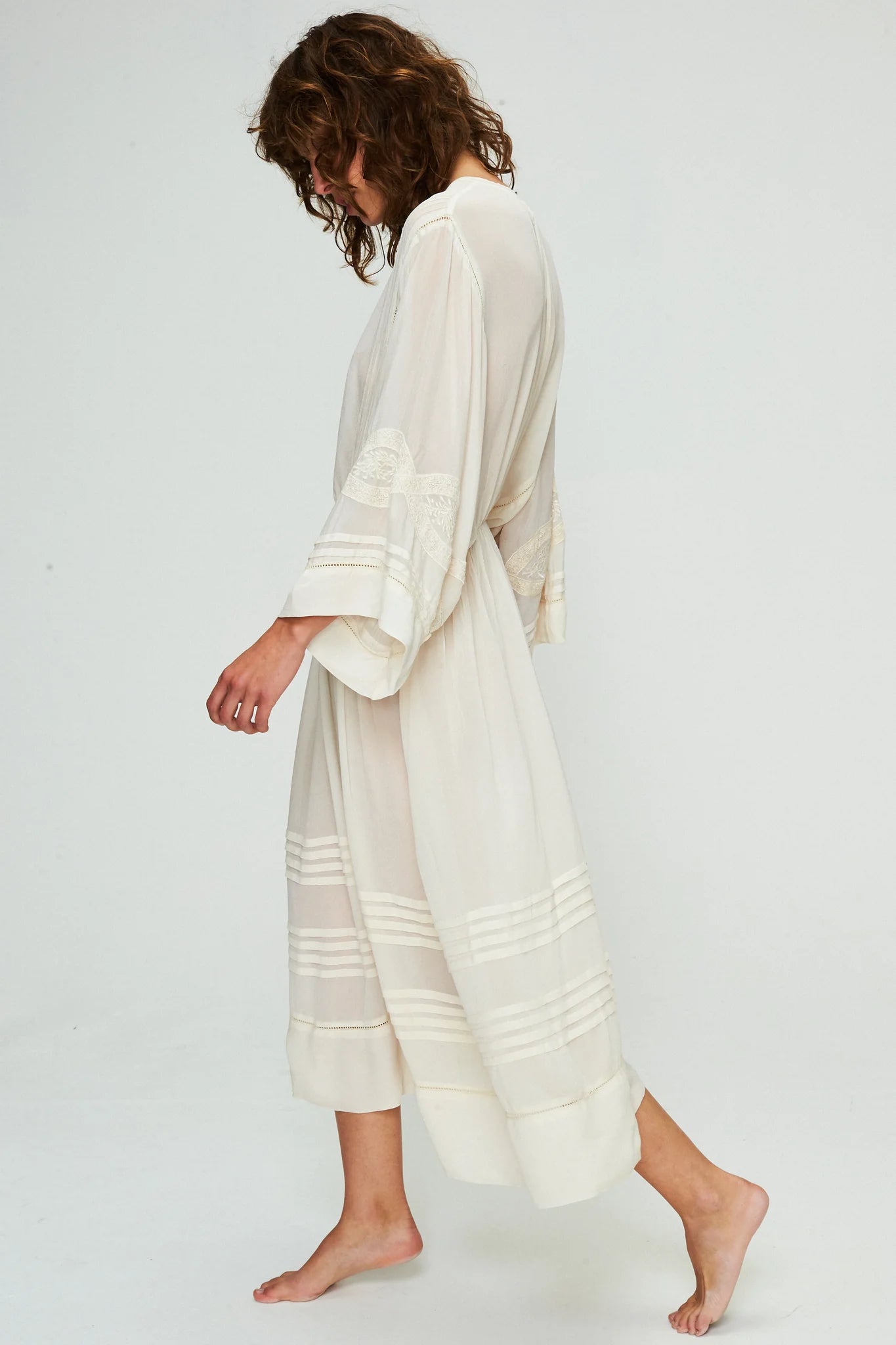 Faune Dahlia Dress Oyster