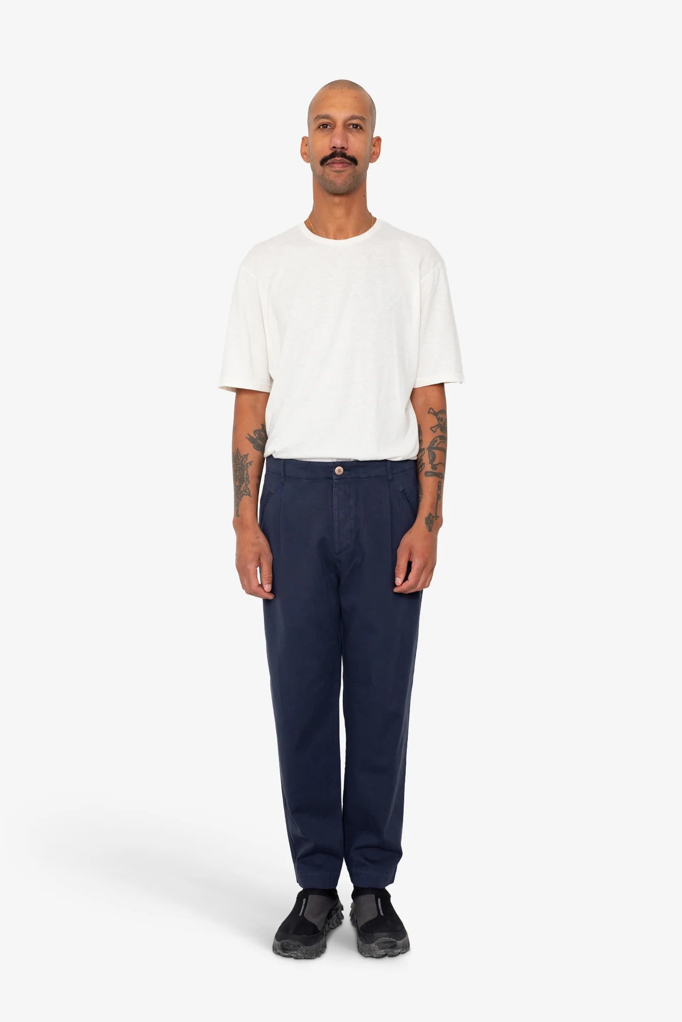 Folk Assembly Pant - Ink Blue Moleskin