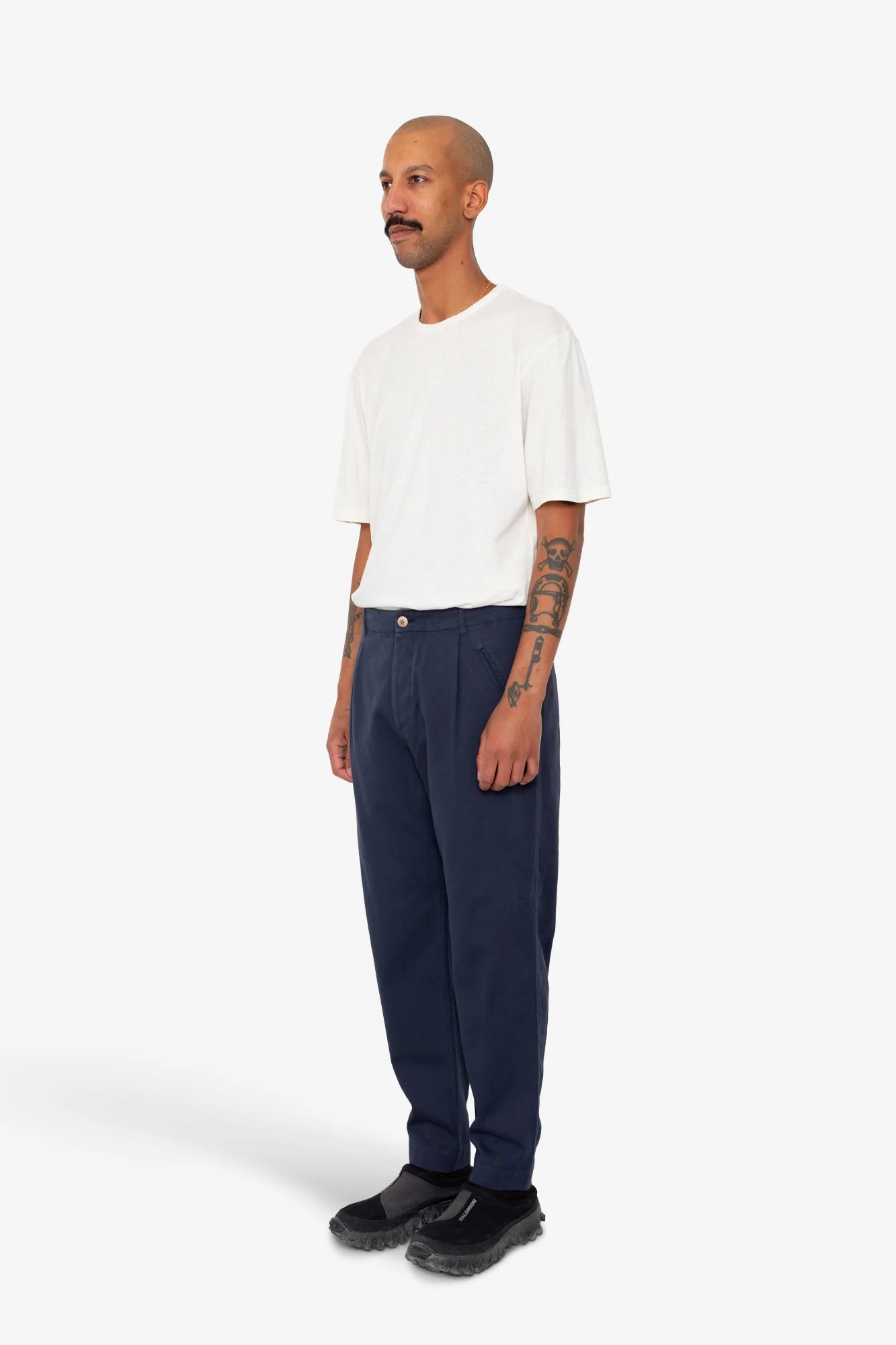 Folk Assembly Pant - Ink Blue Moleskin