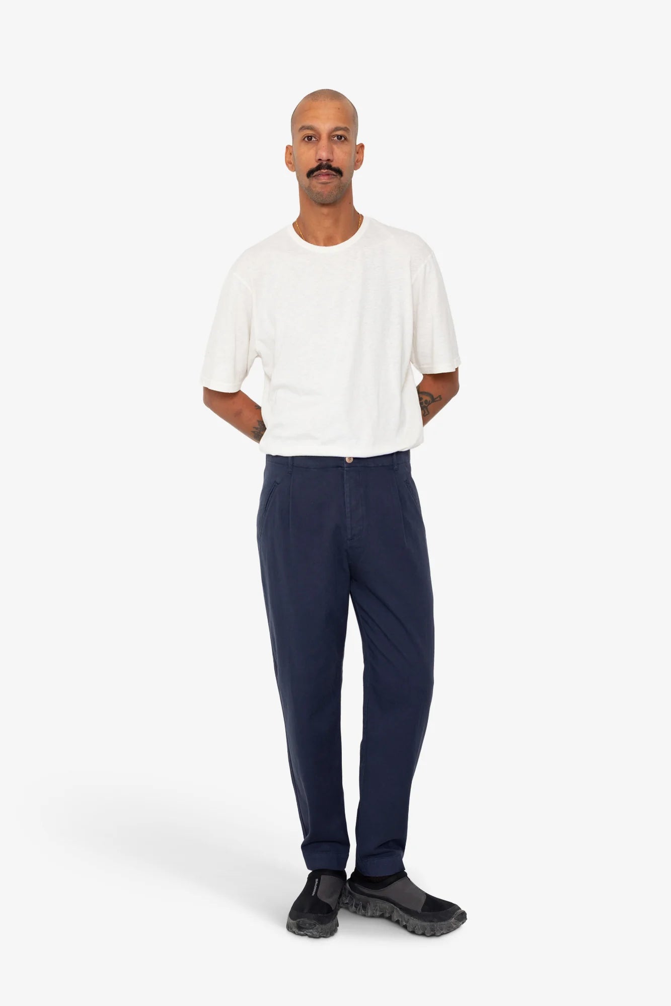 Folk Assembly Pant - Ink Blue Moleskin