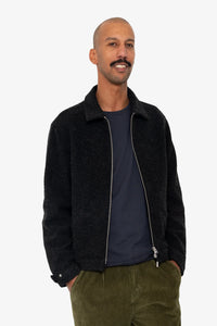 Folk Signal Blouson - Charcoal Wool Twill