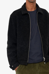 Folk Signal Blouson - Charcoal Wool Twill