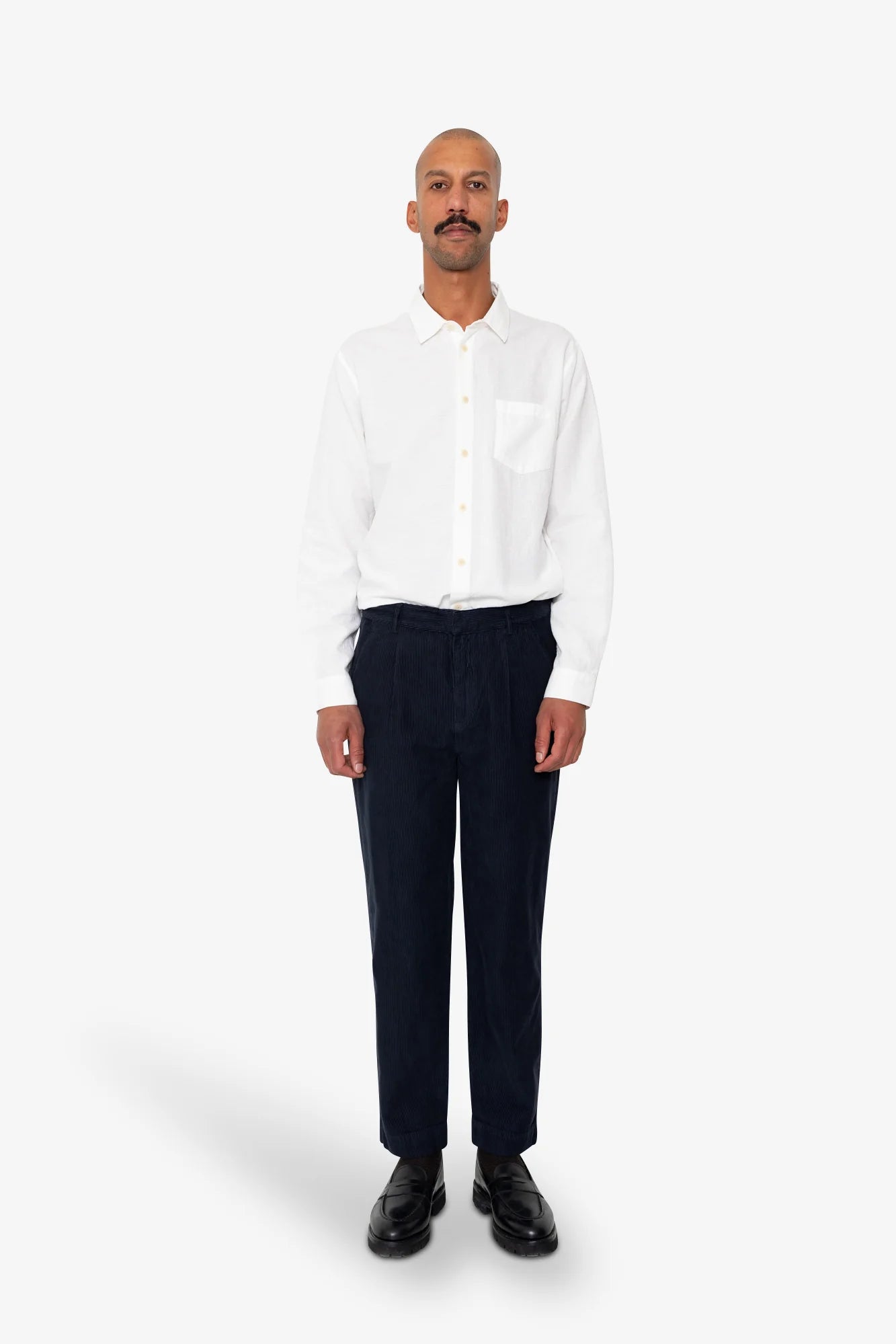 Folk Signal Pant Navy Cord