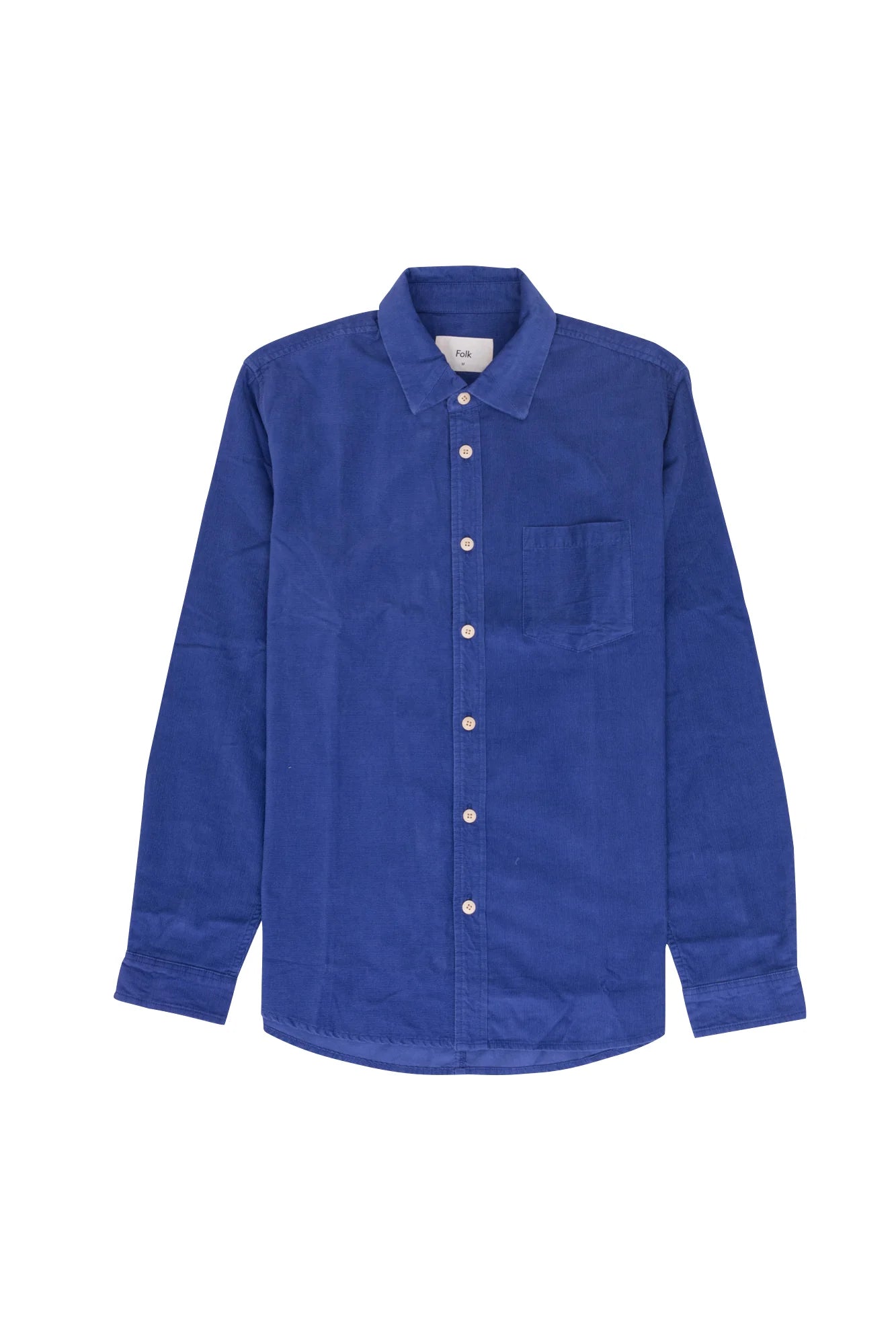 Folk Direction Babycord Shirt Bright Blue