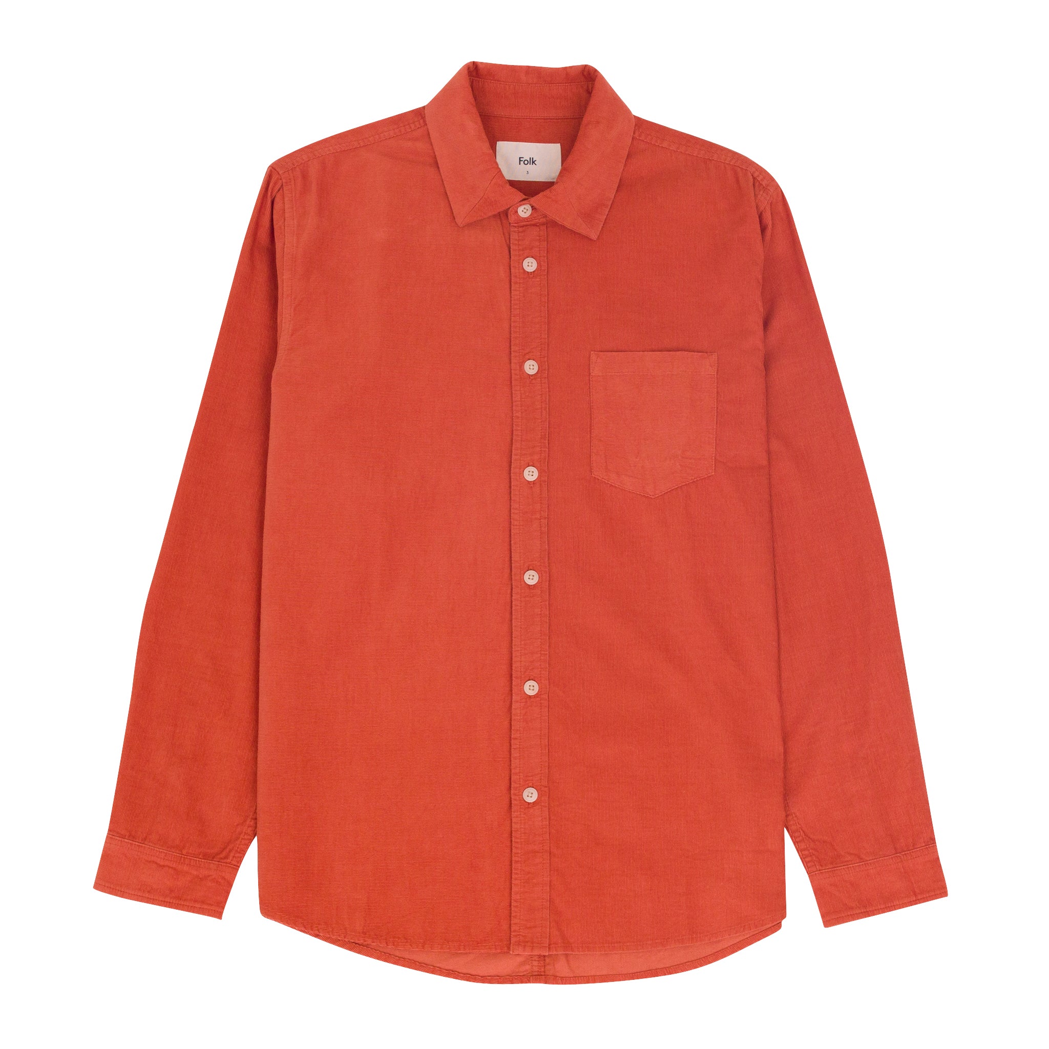 Folk Babycord Shirt Rust