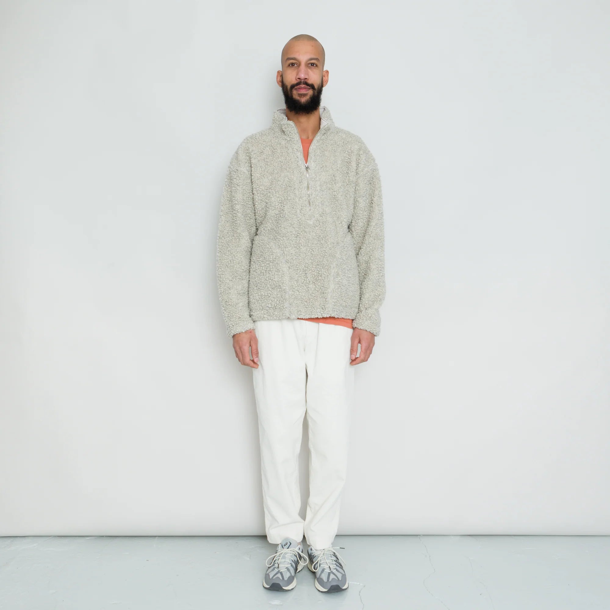 Folk Fleece Overhead Griege Curly Wool