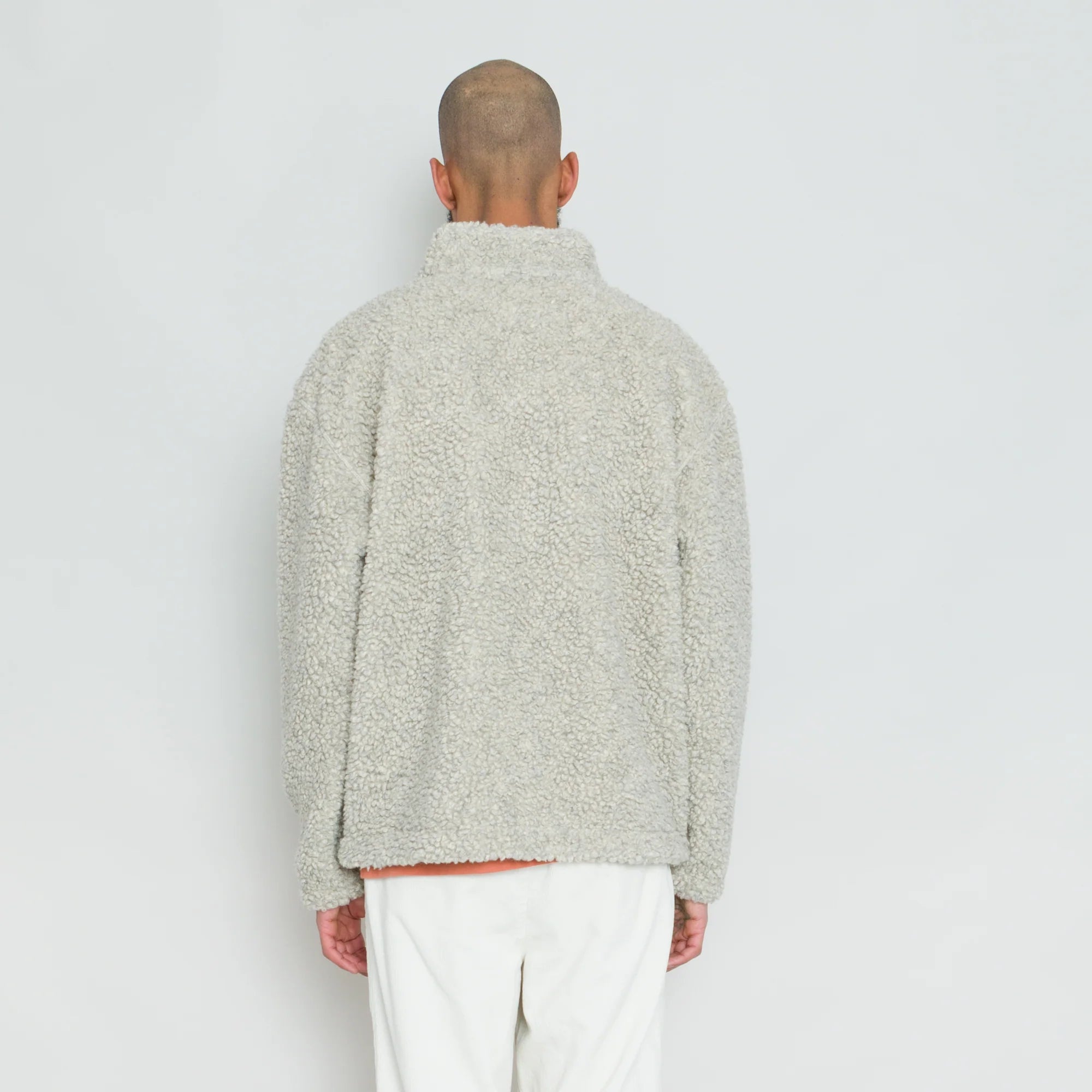 Folk Fleece Overhead Griege Curly Wool