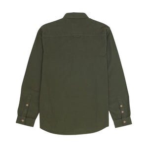 Folk Relaxed Fit Shirt Dark Sage Flannel