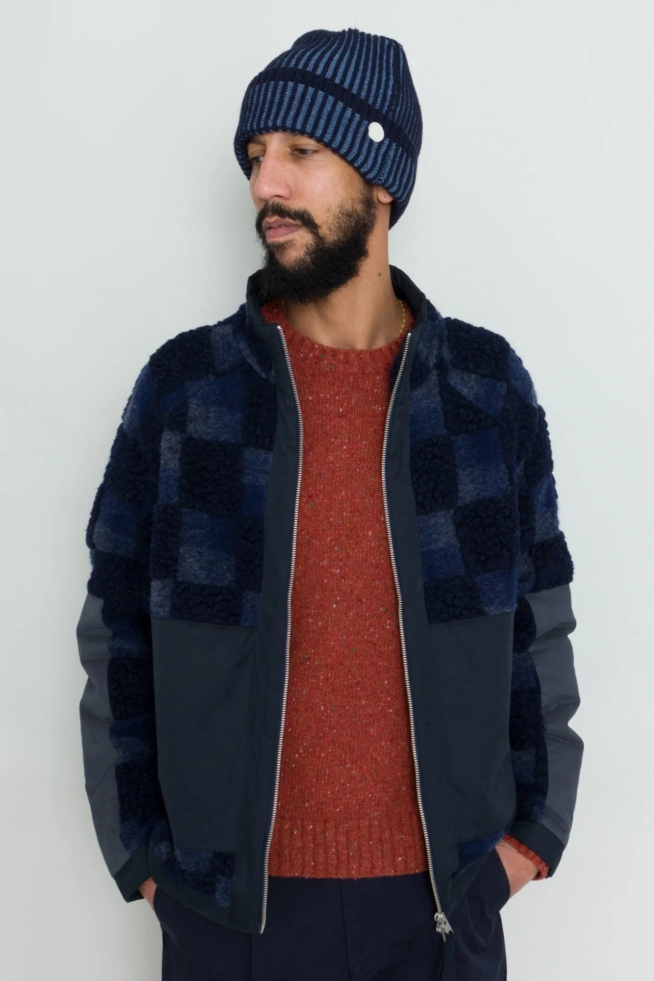 Folk Signal Fleece Blue Multi KG