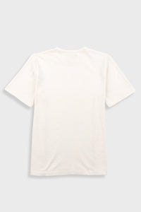 Folk Slub T Shirt Ecru/ Off White