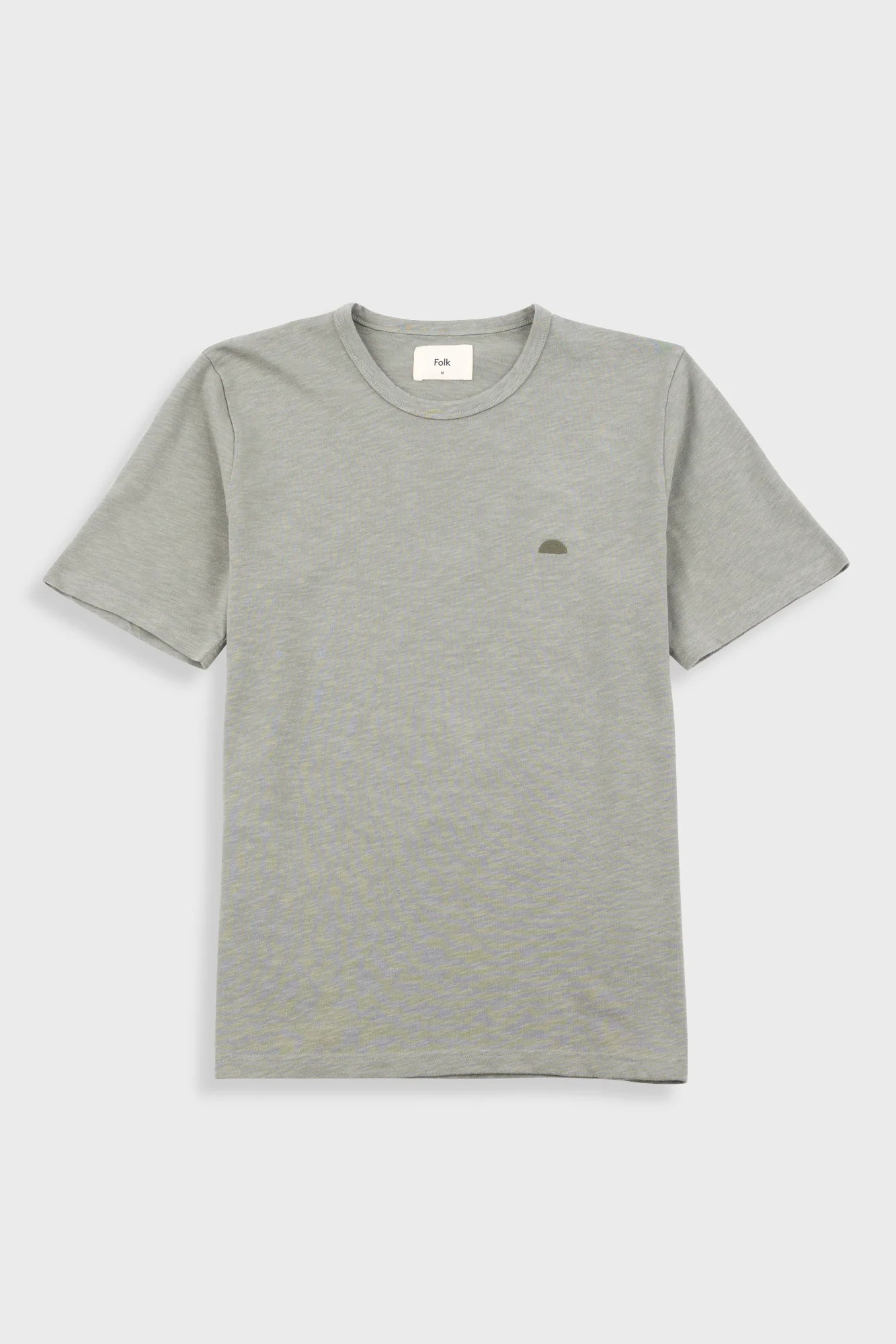 Folk Slub T Shirt Light Sage