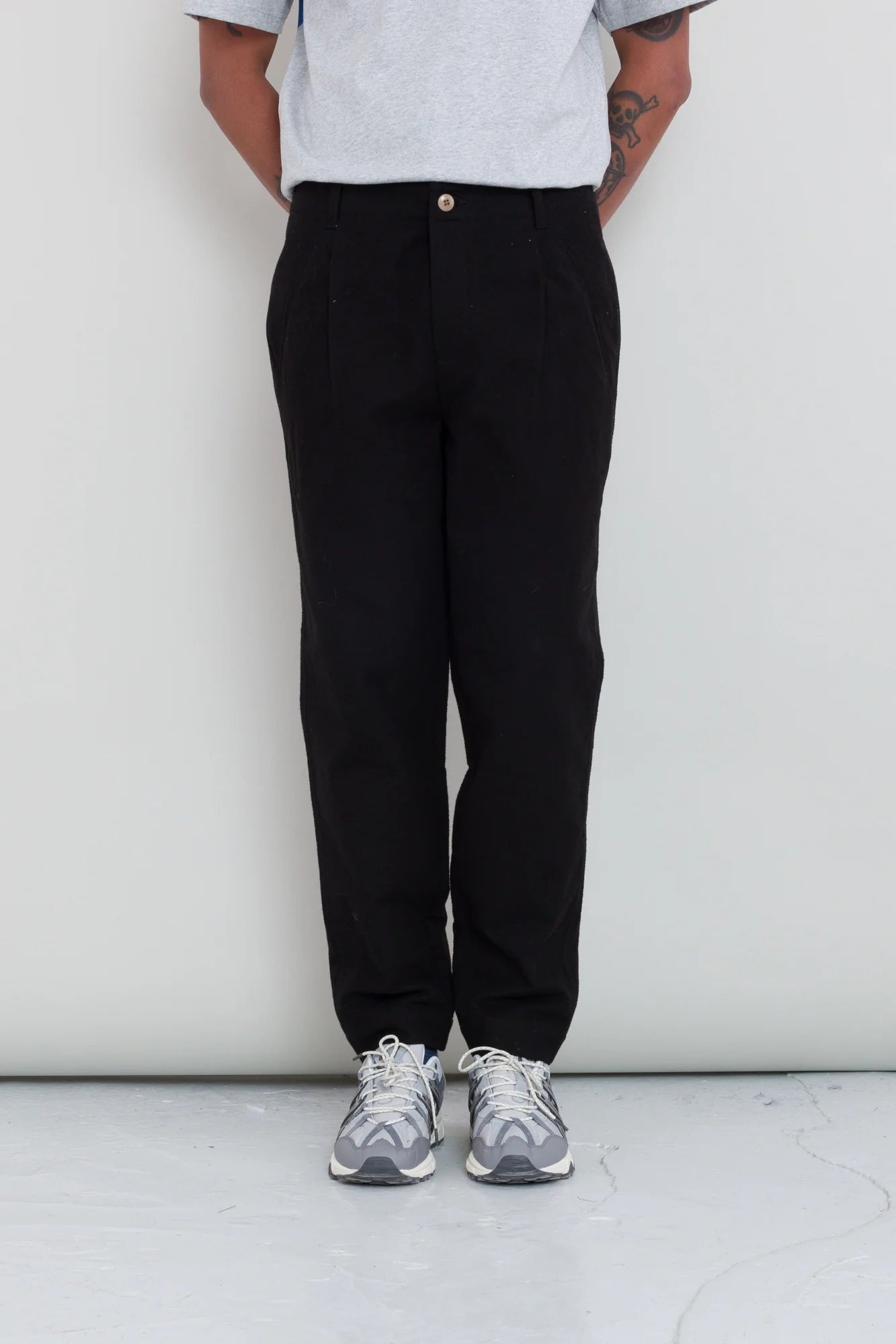 Folk Assembly Pant Black Moleskin