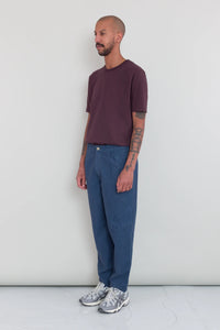 Folk Assembly Pant Steel Blue Moleskin