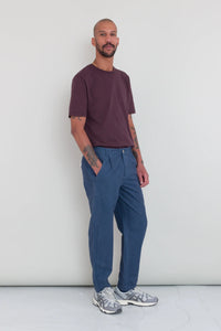 Folk Assembly Pant Steel Blue Moleskin