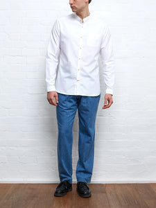 Oliver Spencer Grandad Shirt Brecon White